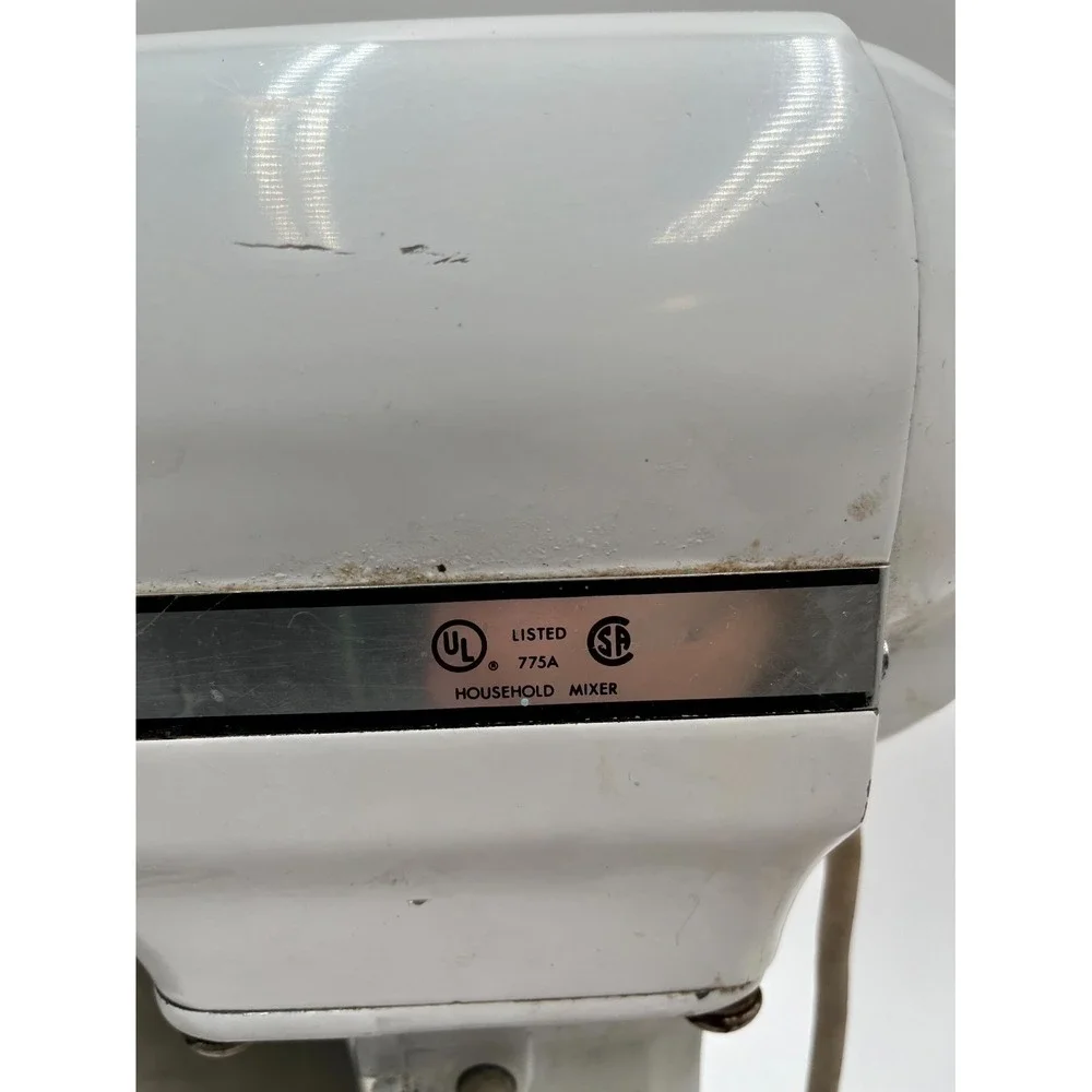Vintage KitchenAid Hobart K5-A Electric Standalone Mixer 5qt‎ White 300W